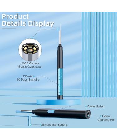 Buy 2 in 1 Ear Wax Removal Tool Kit | Ear Cleaner & Flushing Kit with Camera for Adults Effective Ear Cleaning Solution - Buy Online on GoSupps.com
