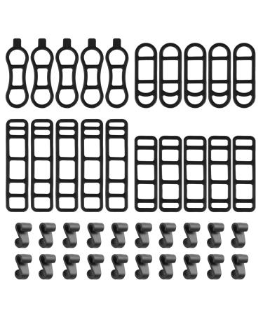 20 pieces of bicycle light silicone elastic bicycle silicone tape bicycle light rubber band with small hook flashlight silicone ligaments for bicycle light flashlight mileage speaker