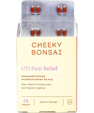 Cheeky Bonsai UTI Pain Relief Tablets - Fast Acting & Maximum Strength Support for Healthy Urinary Tract | 24 Tablets - Buy Online on GoSupps.com