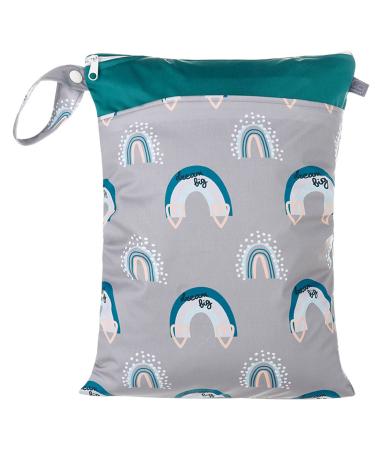 Seaur cloth diaper pockets Washable diaper pockets with zipper Reusable organizer bag for beaches fitness hiking travel color 12 (1 piece) 30 40 cm