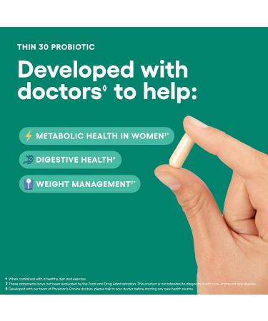 Physician's CHOICE - Beat Bloat + Support Weight Management Bundle: Digestive Enzymes 180ct + Thin-30 Probiotic 60ct - Value Pack - Buy Online on GoSupps.com
