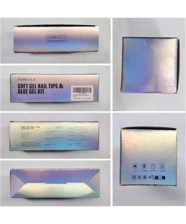 TOMICCA Soft Gel Nail Tips and Glue Kit | Easy DIY Nail Art Set with Almond Nail Tips, Gel Glue, Top Coat, and UV LED Lamp - Pink - Buy Online on GoSupps.com
