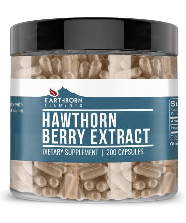 Earthborn Elements Grape Seed Artichoke & Hawthorn Berry Extract Capsule Bundle (200 Capsules Each) Pure & Undiluted No Additives - Buy Online on GoSupps.com