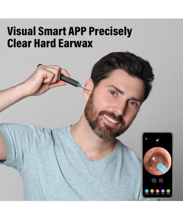 Ear Wax Cleaner with Camera - 1080P HD Otoscope & Earwax Removal Tool Kit - 8 Accessories for iOS & Android - Buy Online on GoSupps.com