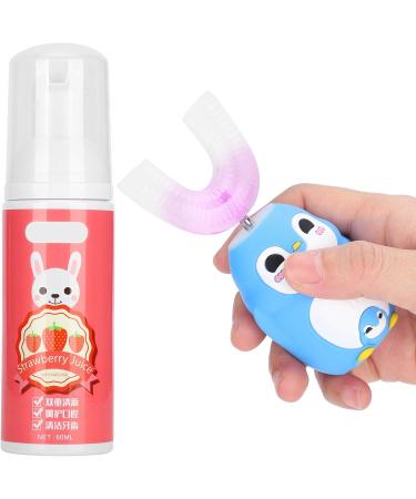 Kids U-Shaped Electric Toothbrush | IPX7 Waterproof Sonic Toothbrush for Children | 3 Cleaning Modes | Toddler Electric Toothbrush (Blue) - Buy Online on GoSupps.com