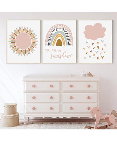 3 Set Poster Kinderzimmer Deko Rainbow Clouds Images Without Frame Mureau For Boy Girls Living Room Bedroom Wall Decorations (A 30 x 40 cm) A 30 x 40 cm - Buy Online on GoSupps.com