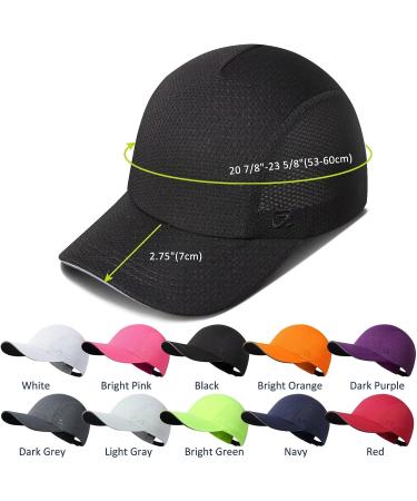 GADIEMKENSD Women's Race Day Running Cap - Lightweight Performance Mesh Hat for Excellent Ventilation and Reflective Safety in Black - Buy Online on GoSupps.com