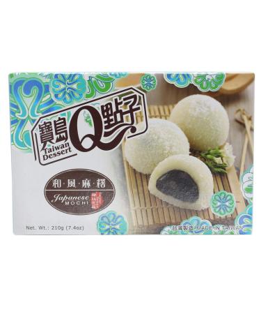 He Fong Mochi with sesame filling and coconut flakes on the outside 210g
