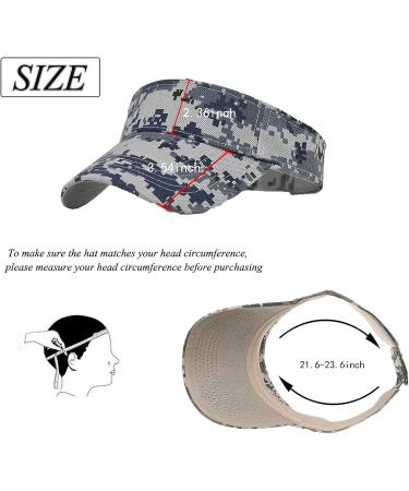 Men's Camouflage Military Baseball Sun Visor Hat - Green Camouflage | Medium Size - Buy Online on GoSupps.com