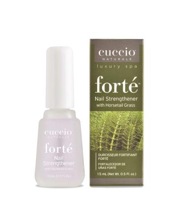 Cuccio Naturale Forte Nail Strengthener Treatment - With Horsetail Grass - Protects Against Cracking  Splitting And Breakage - Nutrient Rich Formula Makes Finger And Toenails More Pliable - 0.5 Oz 0.50 Fl Oz (Pack of 1)