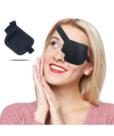3D Eye Patch Medical Eye Patches for Adults Kids 3D Amblyopia Lazy Eye Patches for Left Eye Left Black