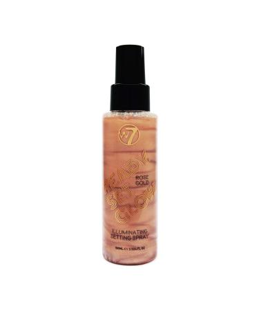 W7 Ready Set Glow Makeup Setting Spray - Shimmer Finish - Long-Lasting  Ultra-Fine Formula (Rose Gold)