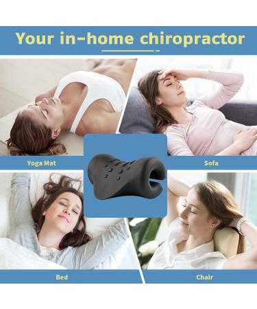 BLABOK Neck Stretcher - Relieve Neck Pain & Align Cervical Spine | Black Neck Saver for Ultimate Comfort - Buy Online on GoSupps.com