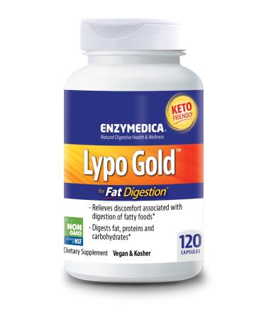 Enzymedica Lypo Gold For Fat Digestion 120 Capsules