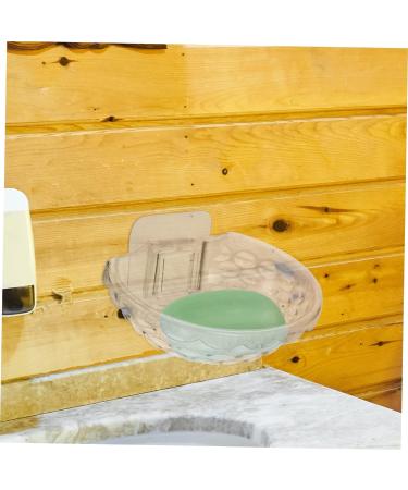 Ciieeo 8 Pcs Transparent Soap Box House Draining Dish Rack Soap Dish with Drain Soap Rack Soap Holder for Shower Wall House Draining Dish Bar Soap Holder Plastic Household Drain Rack - Buy Online on GoSupps.com