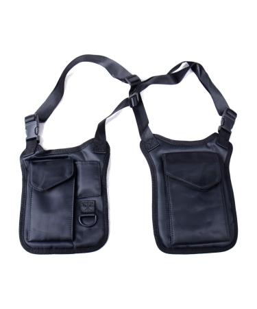 Wraith of East Anti-Theft Hidden Underarm Strap Wallet Holster Bag Leisure Nylon Double Shoulder Pocket Sport Vest Outdoors (Black)