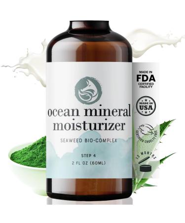 Ocean Mineral Facial Moisturizer - Vegan - Natural & Organic Face Lotion for Women Daily Use - Sensitive Oily Dry and Other Skin Types - Anti Aging Hydrating - Seaweed Bio-Complex 2 oz