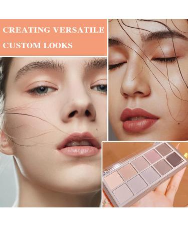 10 Colors Eyeshadow Palette Matte Nude Eye Makeup Palette Ultra-Blendable Long Lasting High Pigmented Waterproof Nudes Neutral Smooth Eye Shadow Palette for Women Natural Charming Looking #04 - Buy Online on GoSupps.com