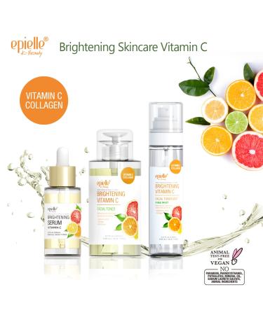 Epielle Vegan Anti Aging Serum for All Skin Types | Dark Spot & Wrinkle Treatment | Vitamin C Formula | Summer Skincare Gift - Buy Online on GoSupps.com