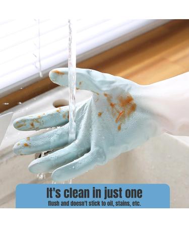 Cleaning Gloves Waterproof Kitchen Gloves Reusable Dishwashing Gloves Durable Rubber Gloves Anti Slip Household Gloves for Kitchen for Palm Width 3.6''-3.9 - Buy Online on GoSupps.com
