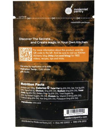 Pure Citric Acid Non-GMO Gluten-Free Vegan OU Kosher Certified - 50g/2oz - Buy Online on GoSupps.com