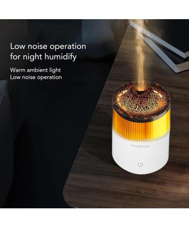 Buy Colourful Flame Essential Oil Diffuser - Ultra Silent Aromatherapy with LED Lights & Volcano Design - 200ml (White) - Shop Internationally - Buy Online on GoSupps.com