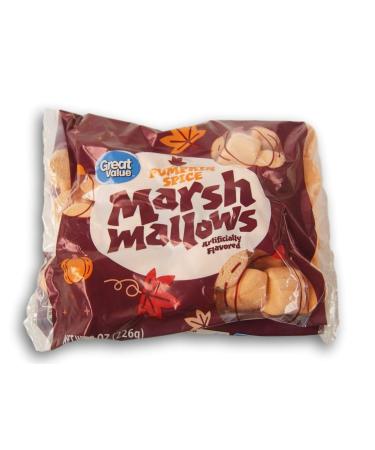 Halloween Pumpkin Spice Shaped and Flavored Marshmallows - 8 Oz Bag