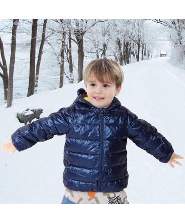 Baby Blue Hooded Puffer Jacket - 100cm (2-3 Years) - Lightweight Winter Outerwear - Buy Online on GoSupps.com