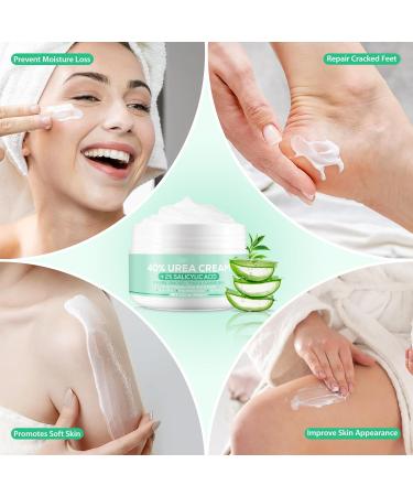 40% Urea Cream - Cracked Heel Repair Cream with 2% Salicylic Acid - Foot Cream for Cracked Heels and Dry Skin - Urea Cream 40 Percent for Feet - Callus Remover For Dry and Hard Skin Feet & Hand 100g - Buy Online on GoSupps.com