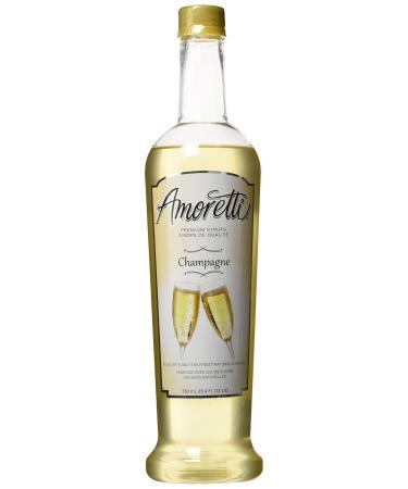 Amoretti Premium Champagne Syrup 25.4-Fluid-Ounce Bottle