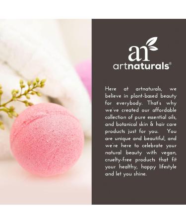 ArtNaturals Bath Bombs Gift Set - 6 Fizzies with Essential Oils, Shea & Cocoa Butter - Aromatherapy Spa Relaxation for Dry Skin - Ideal for Women, Kids & Men - Buy Online on GoSupps.com