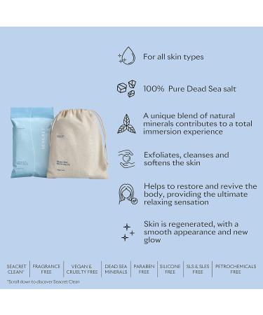SEACRET Dead Sea Minerals Bath Salts 400g | Natural Wellness for Spa Relaxation - Shop Internationally - Buy Online on GoSupps.com