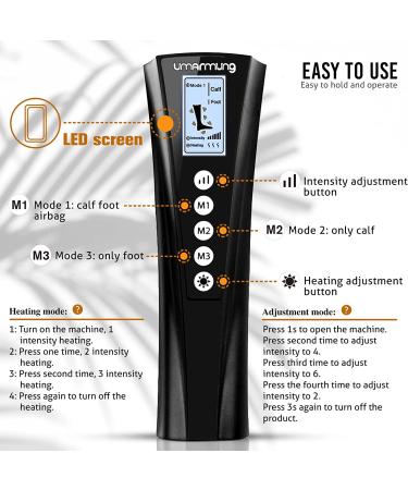 Air Compression Leg Massager with Heat - Gift for Men, Women, Mom, Dad - Perfect for Christmas, Mother's Day, Father's Day - Thank You Present - Buy Online on GoSupps.com