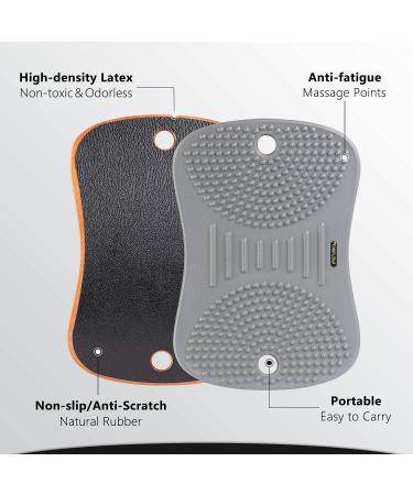 FEZIBO Standing Desk Anti Fatigue Mat Wooden Wobble Balance Board Stability Rocker with Ergonomic Design Comfort Floor Mat (Medium  Altostratus Gray) Medium Altostratus Gray - Buy Online on GoSupps.com