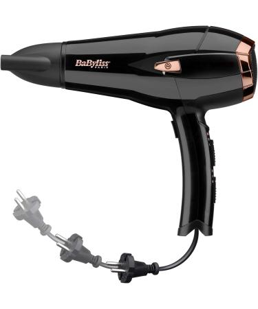 Babyliss Air Style 1000 & Cordkeeper 2000 Ionic Hair Dryer Bundle - Warm Air Brush with Ion Technology 4 Attachments 2000W Black & Silver-Rose Gold - International Shipping Available - Buy Online on GoSupps.com