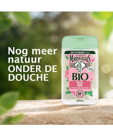 JOHNSON JOHNSON Le Petit Marseillais refreshing organic shower gel with organic wild rose organically certified formula and dermatologically tested 250 ml - Buy Online on GoSupps.com