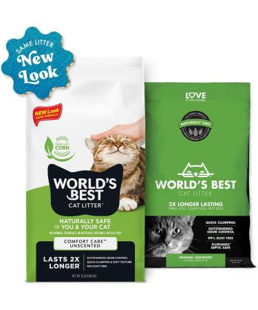 Worlds Best Cat Litter 28lb Original Unscented 12.7 kg (Pack of 1) - Buy Online on GoSupps.com