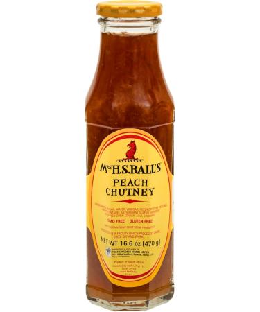 Mrs Balls Peach Chutney (2 x 470g Pack) - Buy Online on GoSupps.com