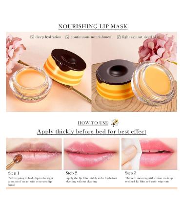 FREEORR Bee Balm Lip Balm Set | Overnight Lip Mask for Repair & Hydration | Moisturizing, Exfoliating Lip Scrub | Prevent Dry, Chapped Lips - Buy Online on GoSupps.com