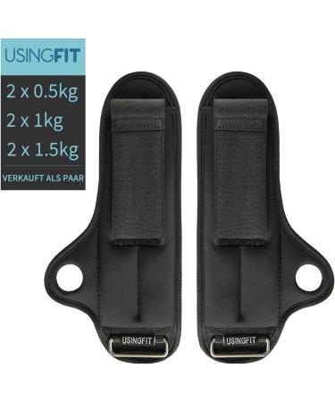 Usingfit Hand Weights | 0.5kg & 1kg Adjustable Wrist & Ankle Weights for Enhanced Fitness - Ideal for Running & Workouts - Buy Online on GoSupps.com
