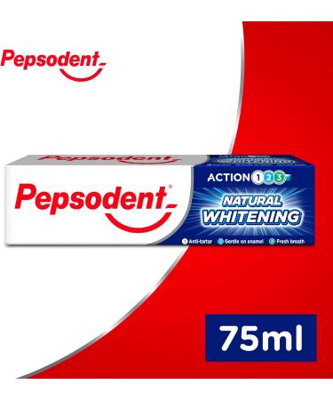Pepsodent Natural Zahnpasta with Fluorid and Kalzium for White Z hne in Einer Woche 75 ml - Buy Online on GoSupps.com