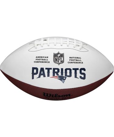 Wilson NFL Logo Autograph Football | Live New England Patriots Collectible - International Shipping Available - Buy Online on GoSupps.com