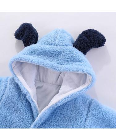 Haokaini Newborn Bear Warmer Snowsuit Hooded Romper Jumpsuit - Blue (3-6 Months) - Buy Online on GoSupps.com