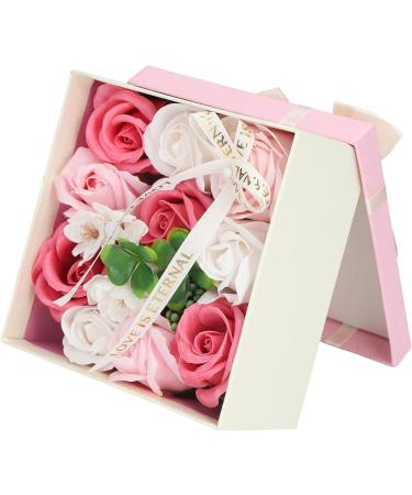  Tnfeeon Rose Flower Soap Decorative Soap Delicate Elegant Flower for Lady Birthday (PINK) - Buy Online on GoSupps.com