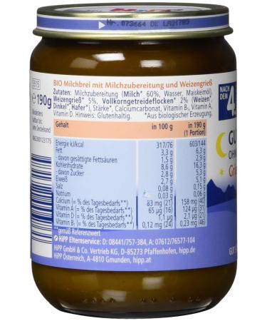 HiPP Good Night Organic Semolina Porridge - 190g | Pure & Healthy Baby Food for International Shipping - Buy Online on GoSupps.com