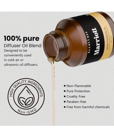 Essential Oils & Hotel Diffuser Oil Inspired Marriott Hotel - Bitter Orange Jasmine & Lily of The Valley Blend for Home Fragrance Aromatherapy Oil Premium 15mL Glass Bottle 0.5 Fl Oz (Pack of 1) - Buy Online on GoSupps.com