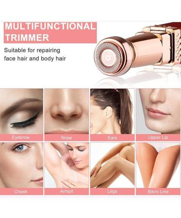Fovolat Women Shaver for Legs - Electric Women Underarms and Legs 2-in-1 Shaver - Precise Eyebrow Trimming Face Hair Removing Shaver for Camping Business Trips Pink - Buy Online on GoSupps.com