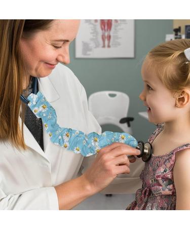 Stethoscope Cover Sleeve - Daisy Design 2 Pcs Universal Fit for All Stethoscopes - Nurse Accessories & Protection - Buy Online on GoSupps.com
