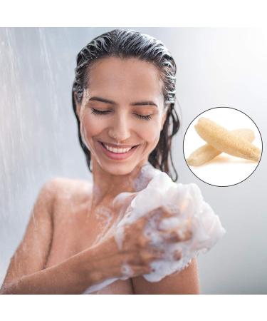 Natural Loofah Sponge for Kitchen & Bathroom - Eco-Friendly Dishwashing & Cleaning (13-22cm) - Buy Online on GoSupps.com
