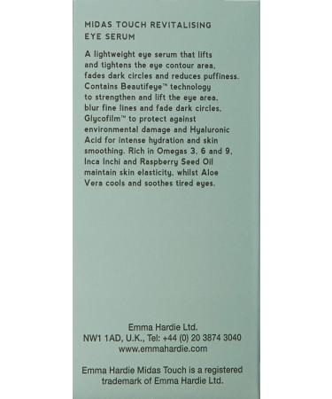 Emma Hardie Midas Touch Revitalising Eye Serum 0.53 oz - Best Eye Serum with Aloe Vera for Women | International Shipping Available - Buy Online on GoSupps.com
